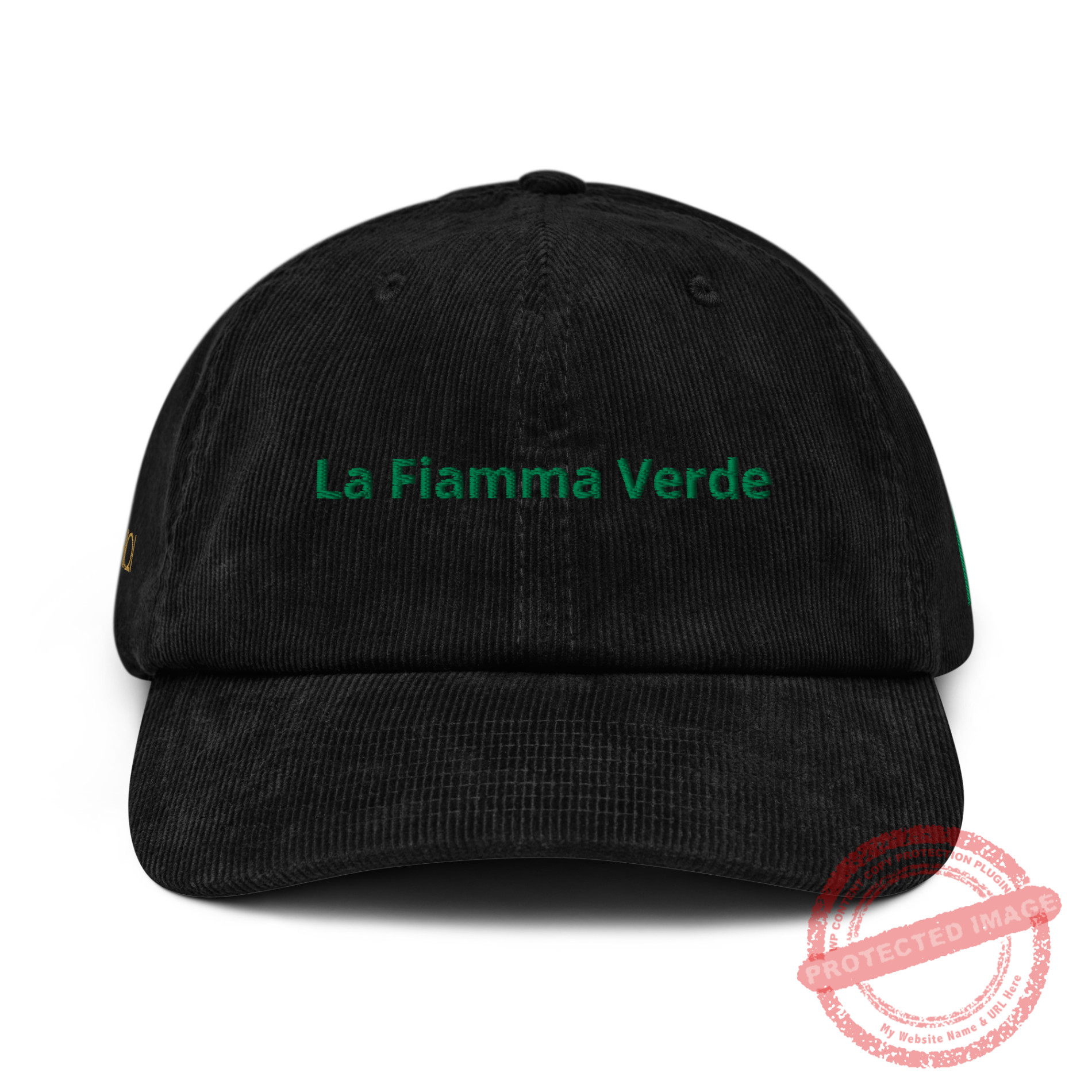 La Fiamma Verde Corduroy Hat - Image 2